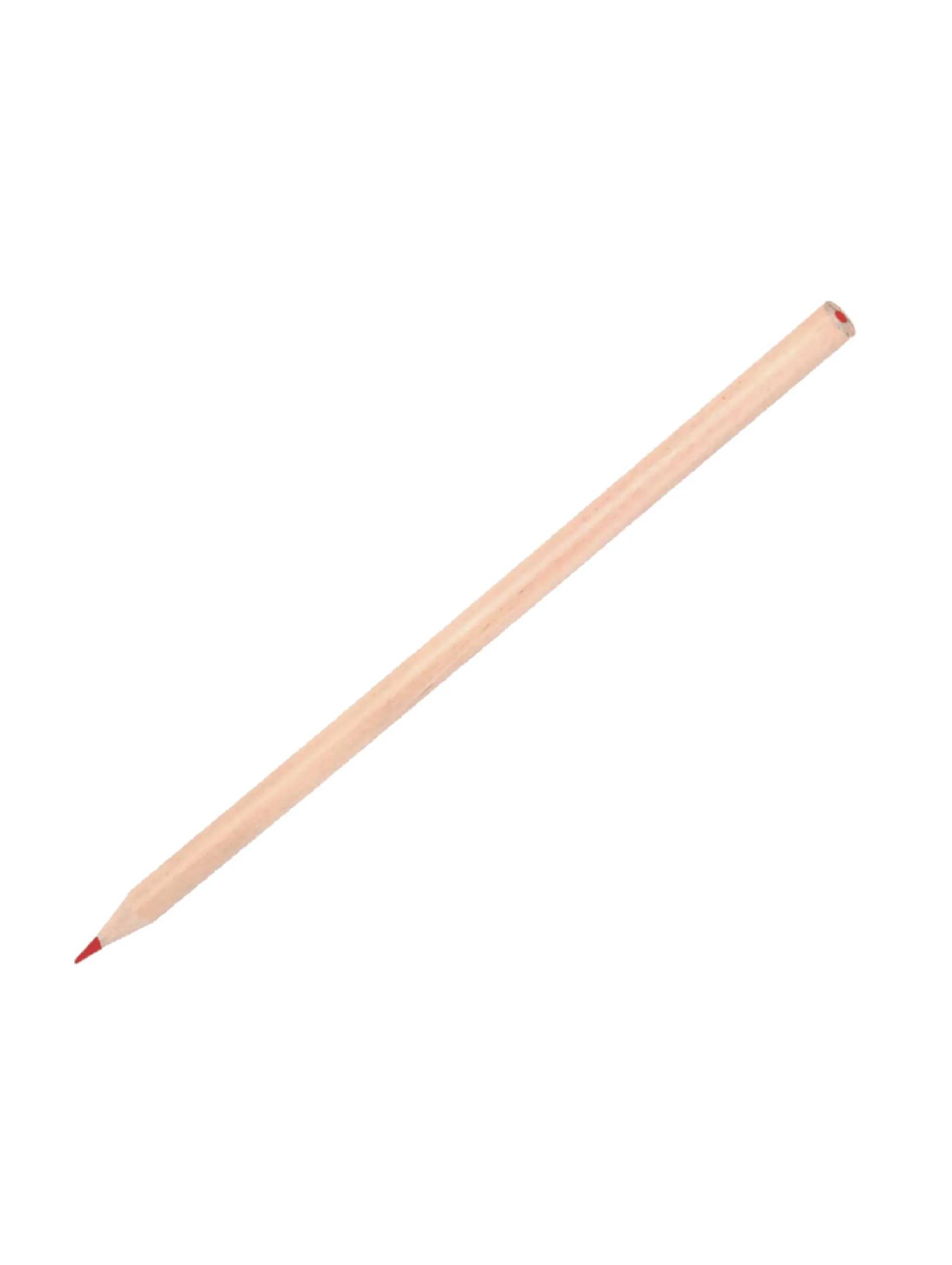 Promosyon Yuvarlak Naturel Kırmızı Uçlu Kurşun Kalem LKK-300