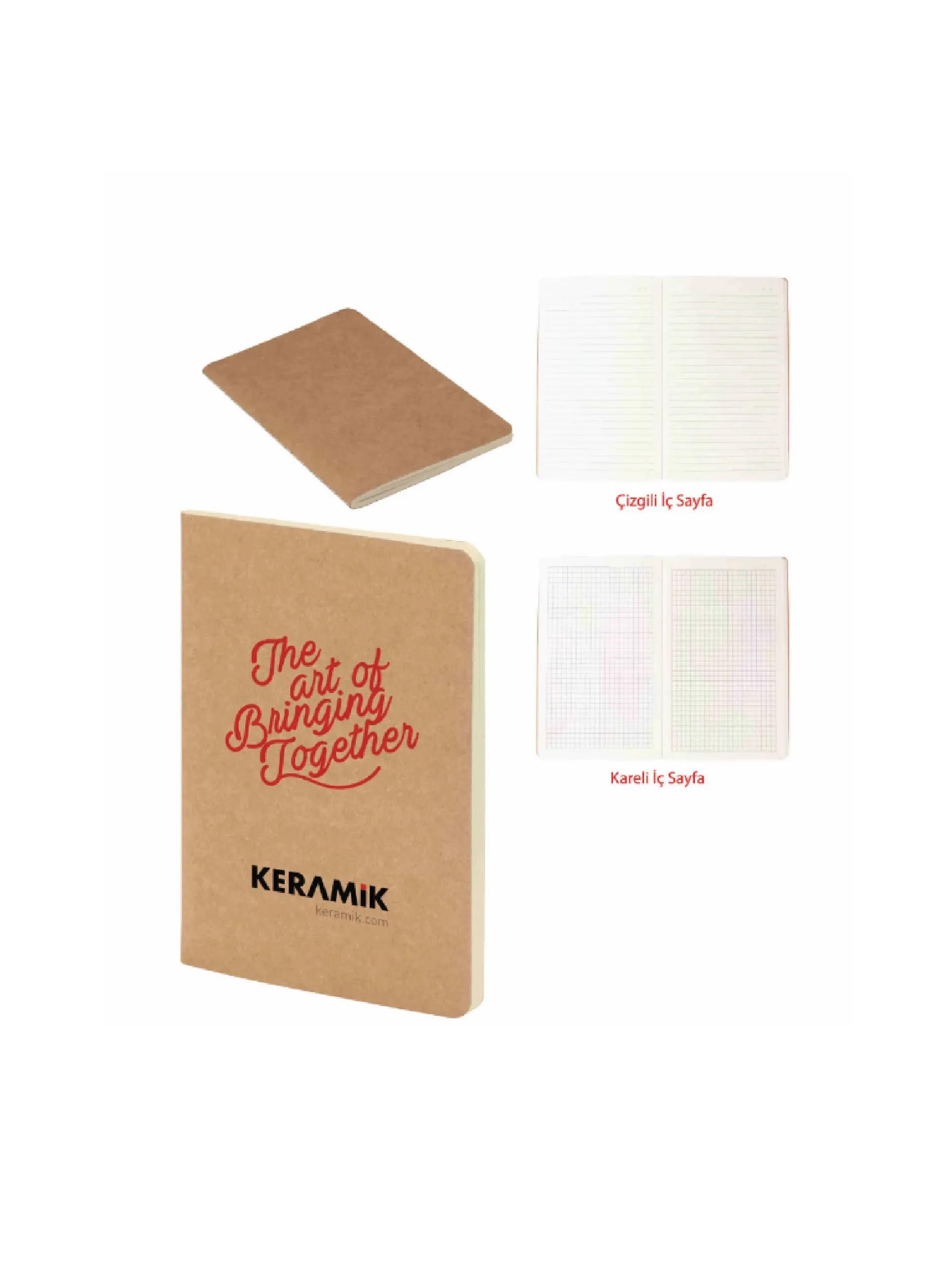 Promosyon Dikişli Defter ( 12.5 x 20 cm ) (Kareli Ve Çizgili) LGD-100