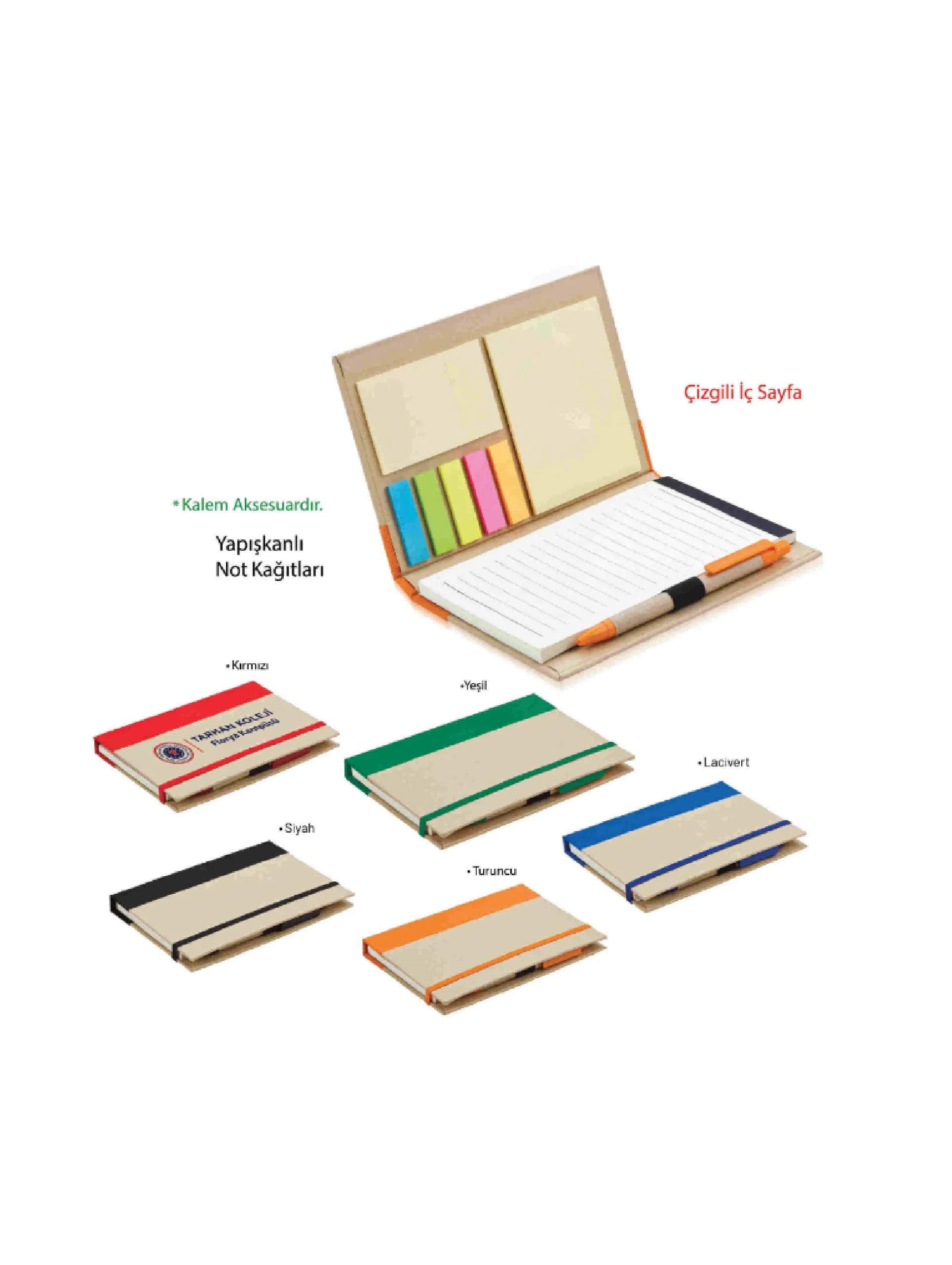 Promosyon Renkli Yapışkanlı Notluk ( 17,5 x 12 x 1,5 cm ) LGD-250